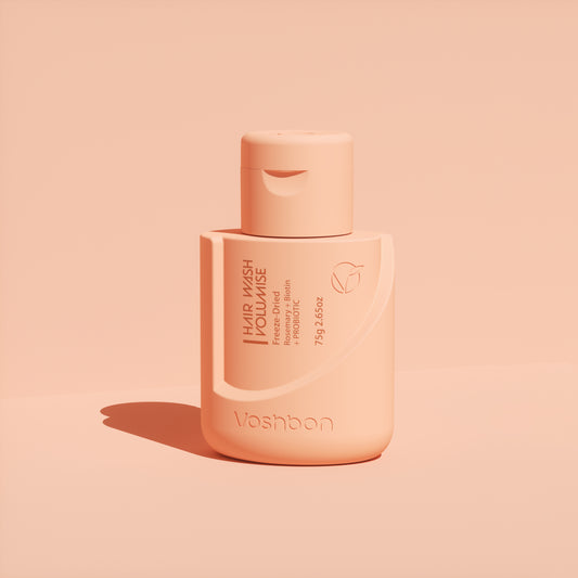 volumize freeze-dried hair wash packaging volume boosting hair cleanser