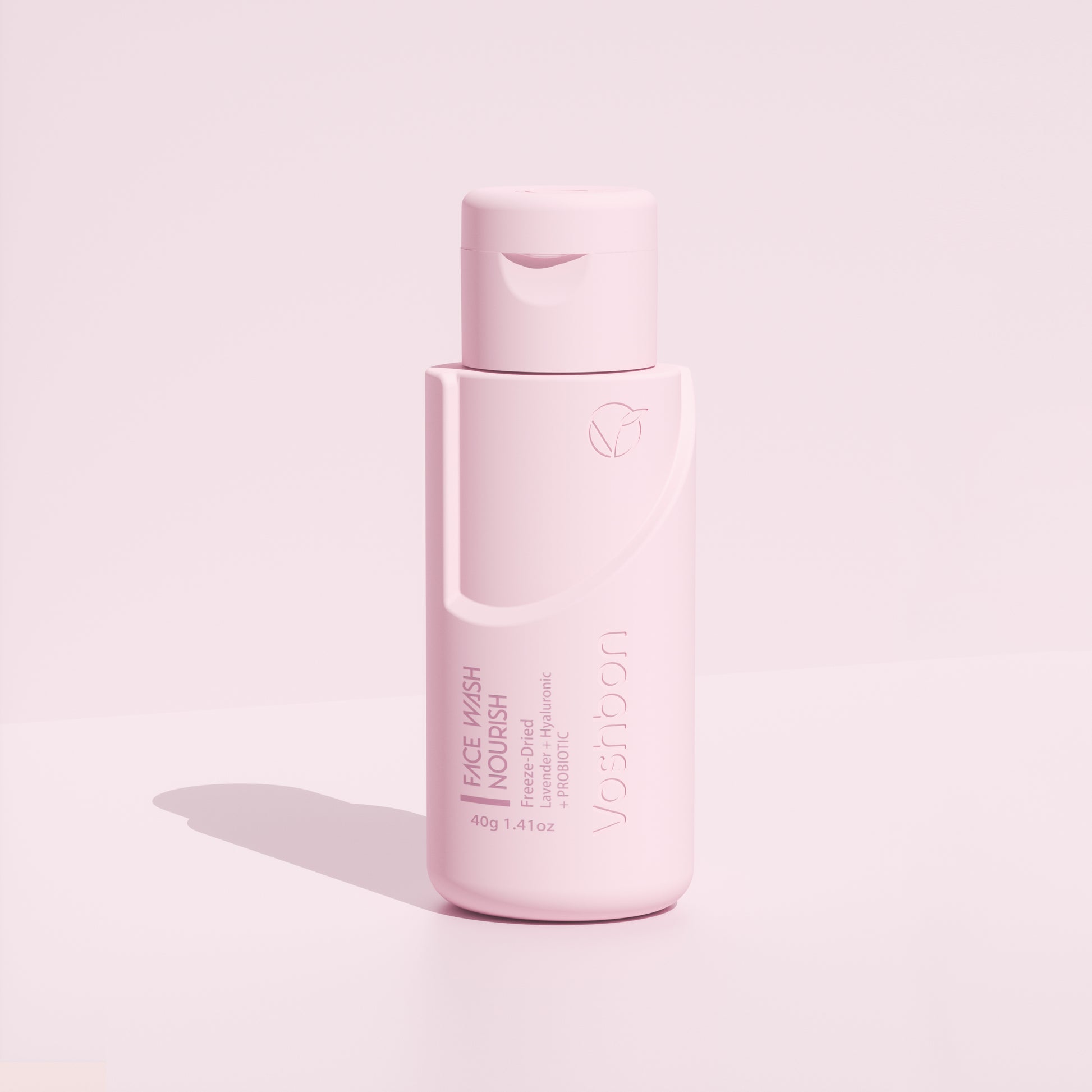 nourish freeze-dried facial cleanser packaging hydrating gentle cleanser