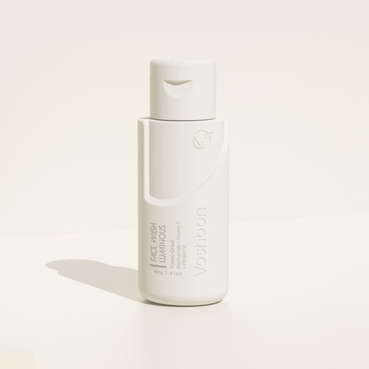 luminous freeze-dried facial cleanser packaging radiant skin brightening cleanser