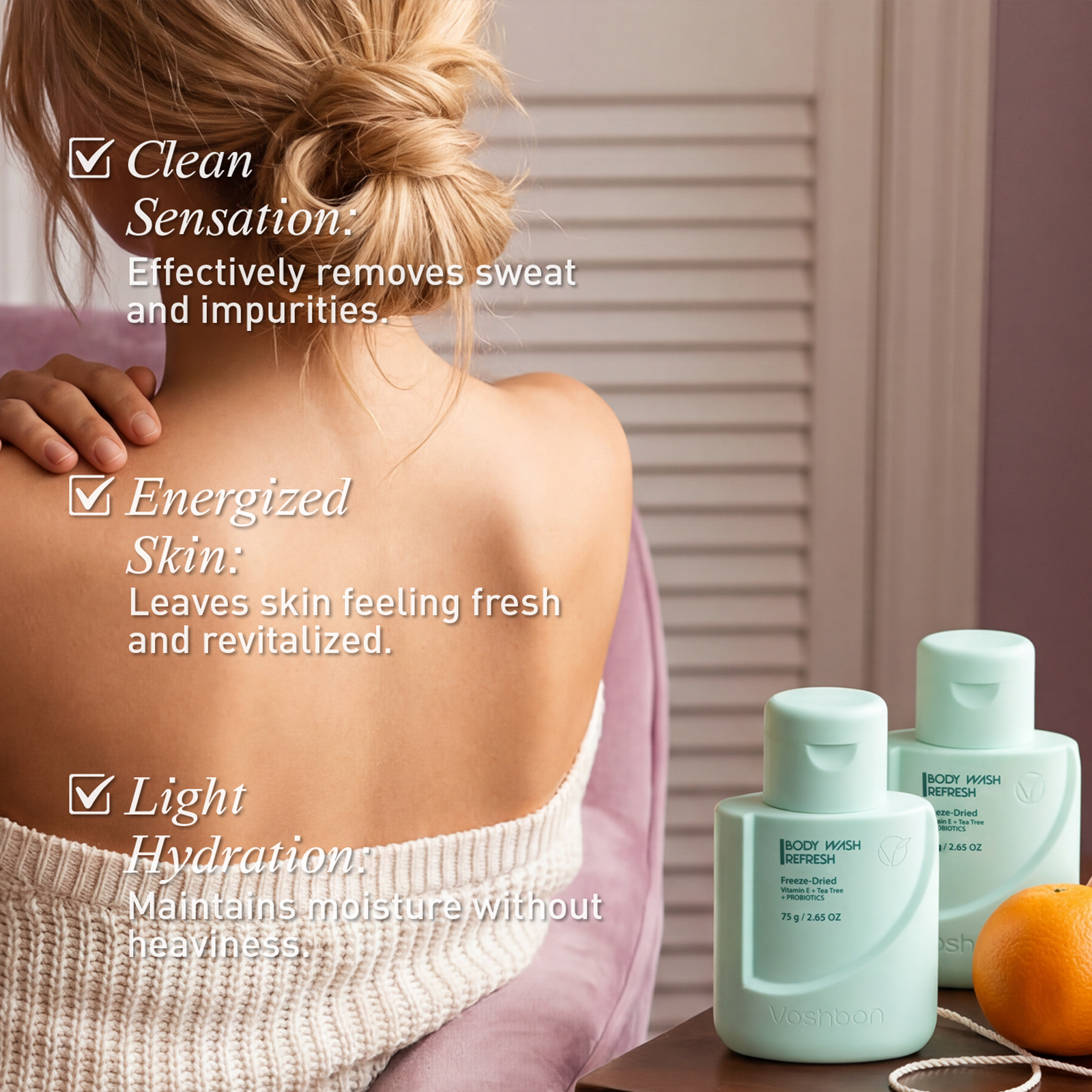 Voshbon Refresh Freeze-Dried Body Wash Voshbon Beauty