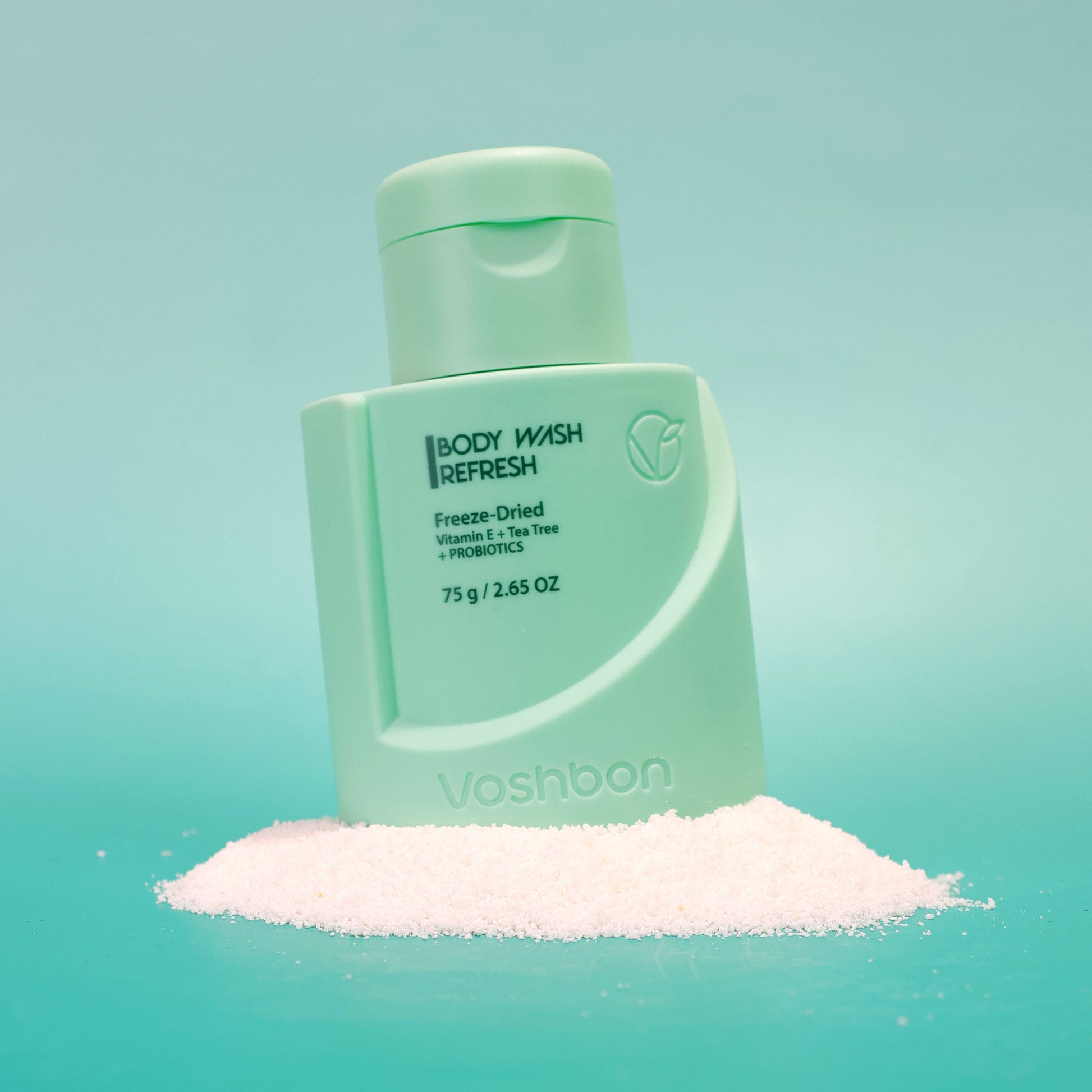 REFRESH Freeze-Dried Body Wash product and packaging