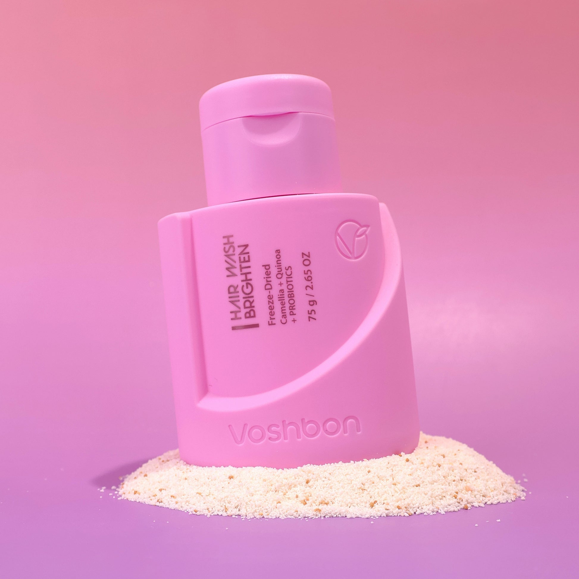 brighten freeze-dried hair wash texture bottle hair care product image