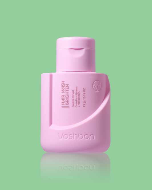 brighten freeze-dried hair wash bottle color protecting waterless shampoo